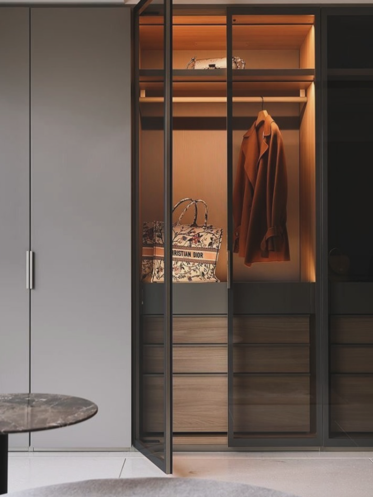 Closet 2 M&V carpinterías en puebla Carpintería fina en Puebla Marmol y Granito