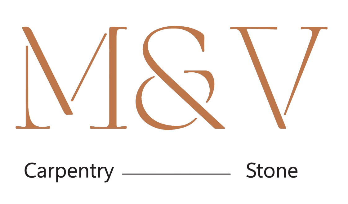 Logo Transparente B M&V carpinterías en Puebla Marmol y Granito